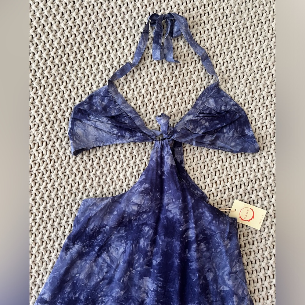 NWT Raga Tie Die Cutout Maxi Dress - Picture 6 of 12